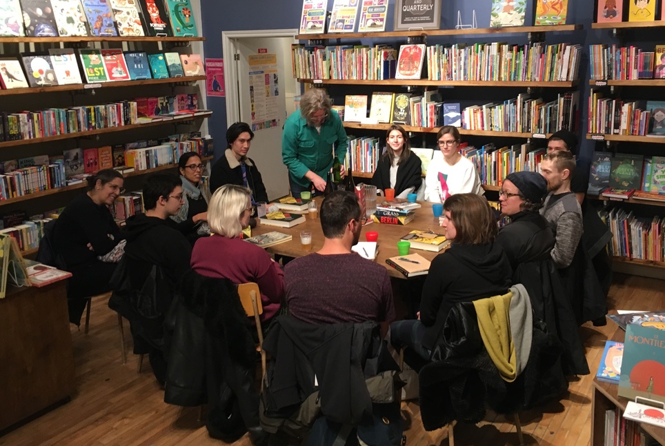 "Have we arrived at the fascism portion of the evening?": Full house for Berlin's book club! 