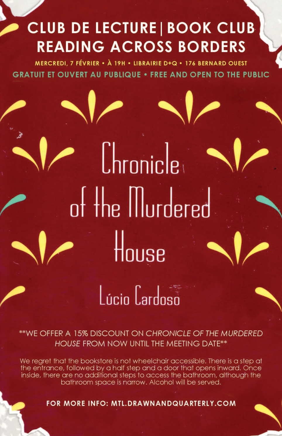 Reading Across Boarders Book Club: Chronicle of the Murdered House by Lúcio Cardoso