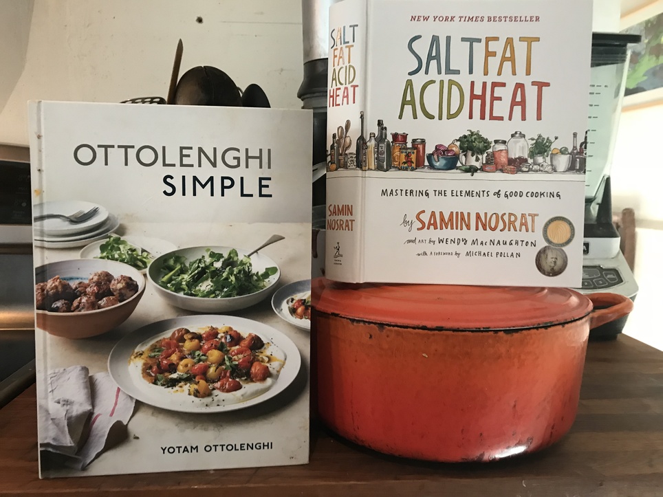 Thankful for Cookbooks: Ottolenghi Simple and Salt Fat Acid Heat