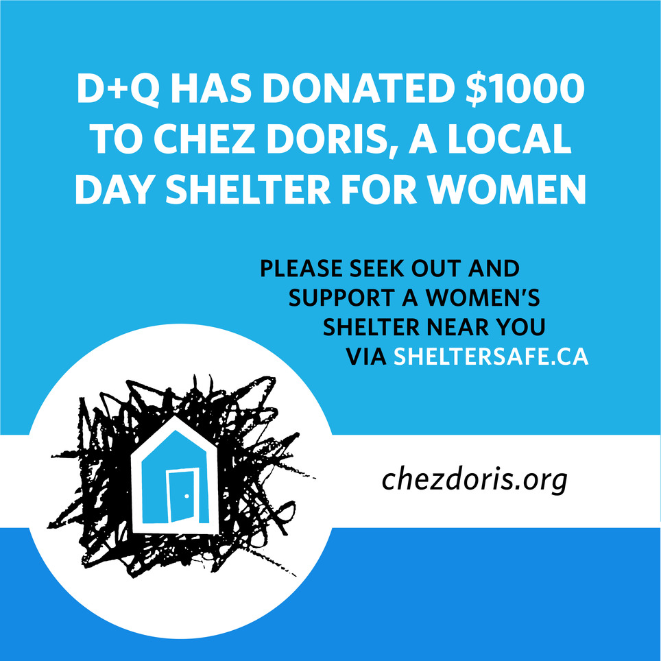 D+Q Donates to Chez Doris